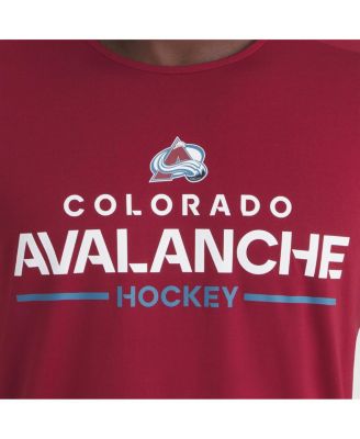 Men's Burgundy Colorado Avalanche Authentic Pro Rink Tech T-Shirt