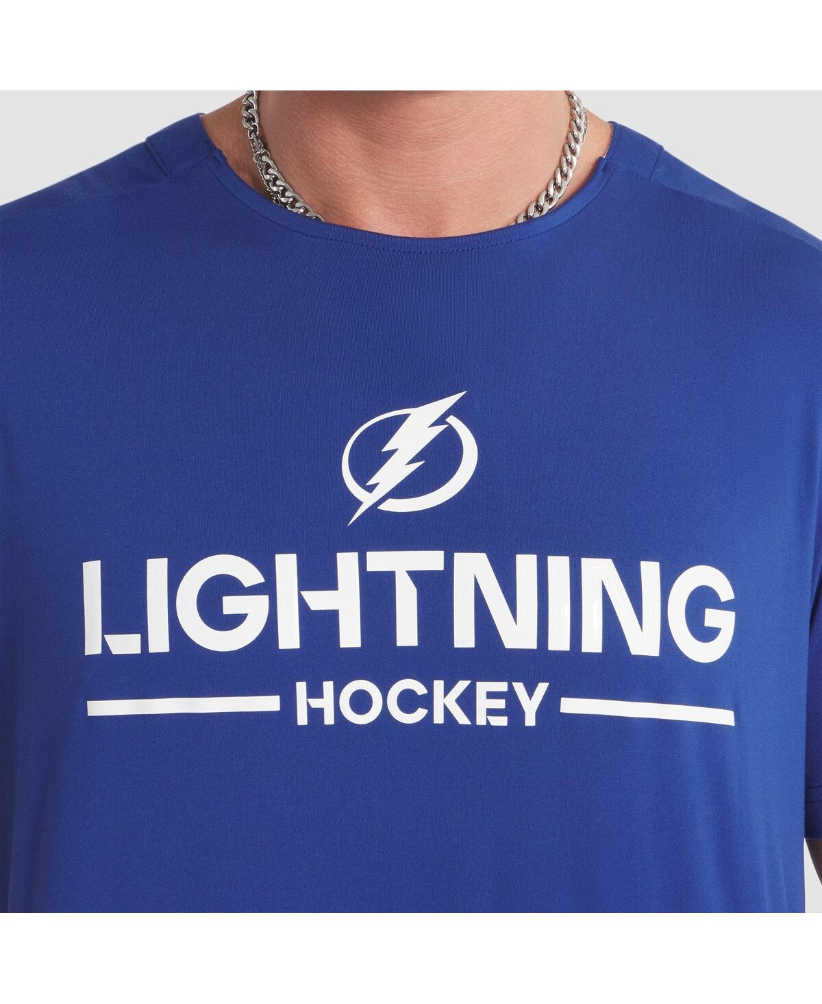 Fanatics Men's Blue Tampa Bay Lightning Authentic Pro Rink Tech T-Shirt