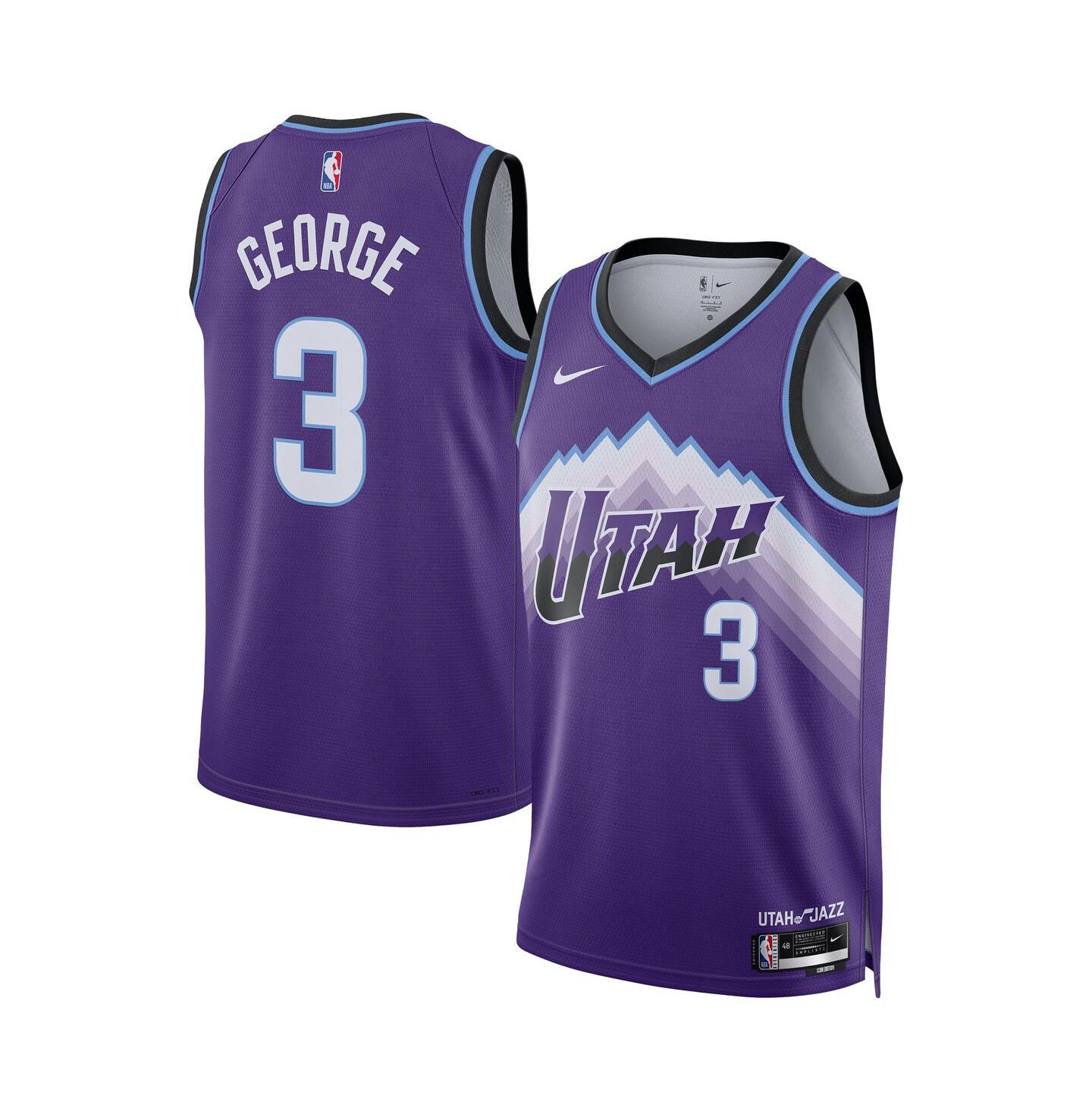 Топ Nike Keyonte George Purple Utah Jazz Swingman Jersey - Icon Edition — фото 1