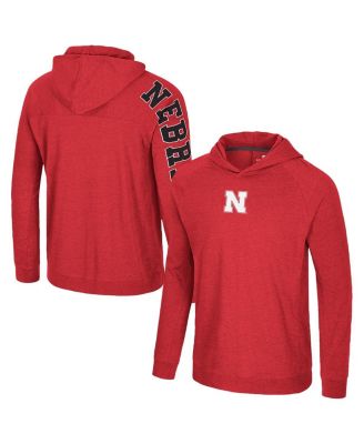 Colosseum - Men's Scarlet Nebraska Huskers Back in Business Long Sleeve Raglan T-Shirt