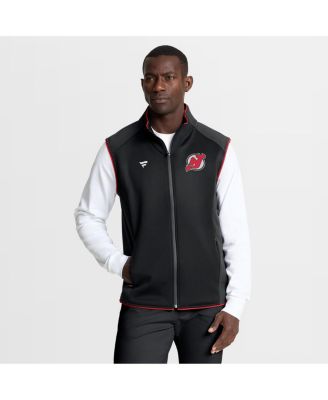 Fanatics - Men's Black New Jersey Devils Authentic Pro Rink Full-Zip Vest