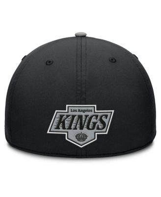 Men's Black/Gray Los Angeles Kings Authentic Pro Rink Team Code Flex Hat