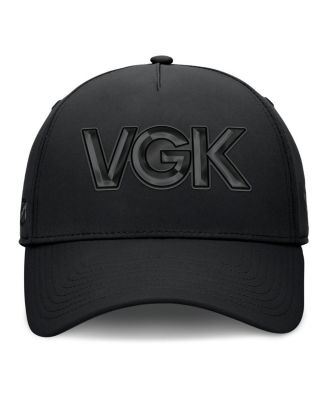 Men's Black Vegas Golden Knights Authentic Pro Road Team Code Flex Hat