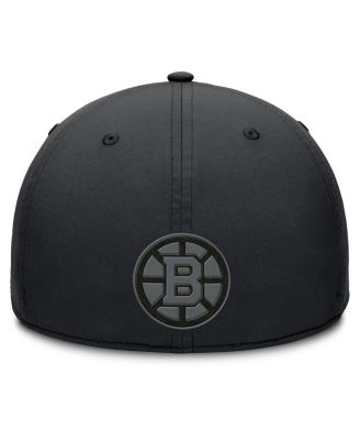 Men's Black Boston Bruins Authentic Pro Road Team Code Flex Hat