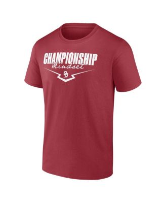 Men's Crimson Oklahoma Sooners Softball Championship Mindset T-Shirt