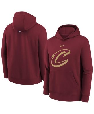 Nike - Big Boys and Girls Wine Cleveland Cavaliers 2025/26 Club Fleece Hoodie