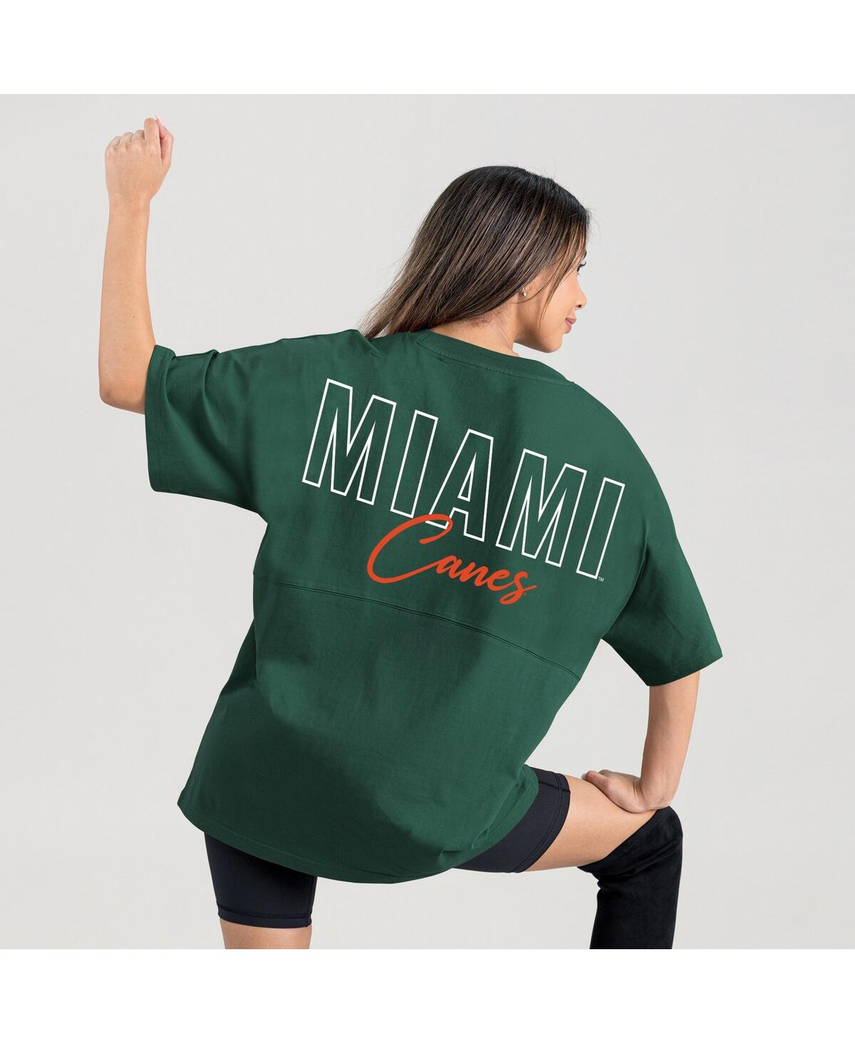 Gameday Couture Women's Green Miami Hurricanes Oversized Back At Ya T-shirt In Green