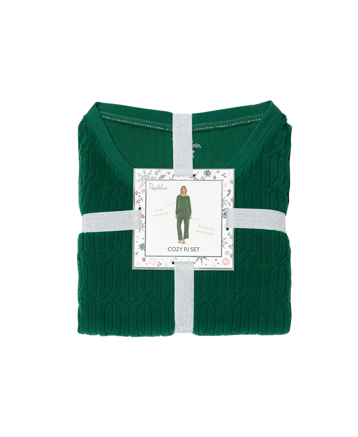 Roudelain Women's 2-Piece Long-Sleeve Crewneck Top and Pants Set