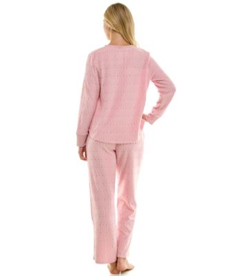 Women's 2-Piece Long-Sleeve Crewneck Top and Pants Set