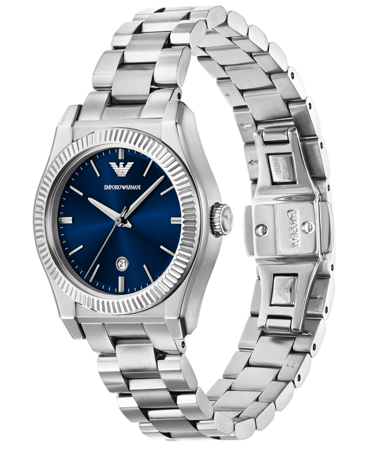 Emporio Armani Women's Three-Hand Stainless Steel Watch