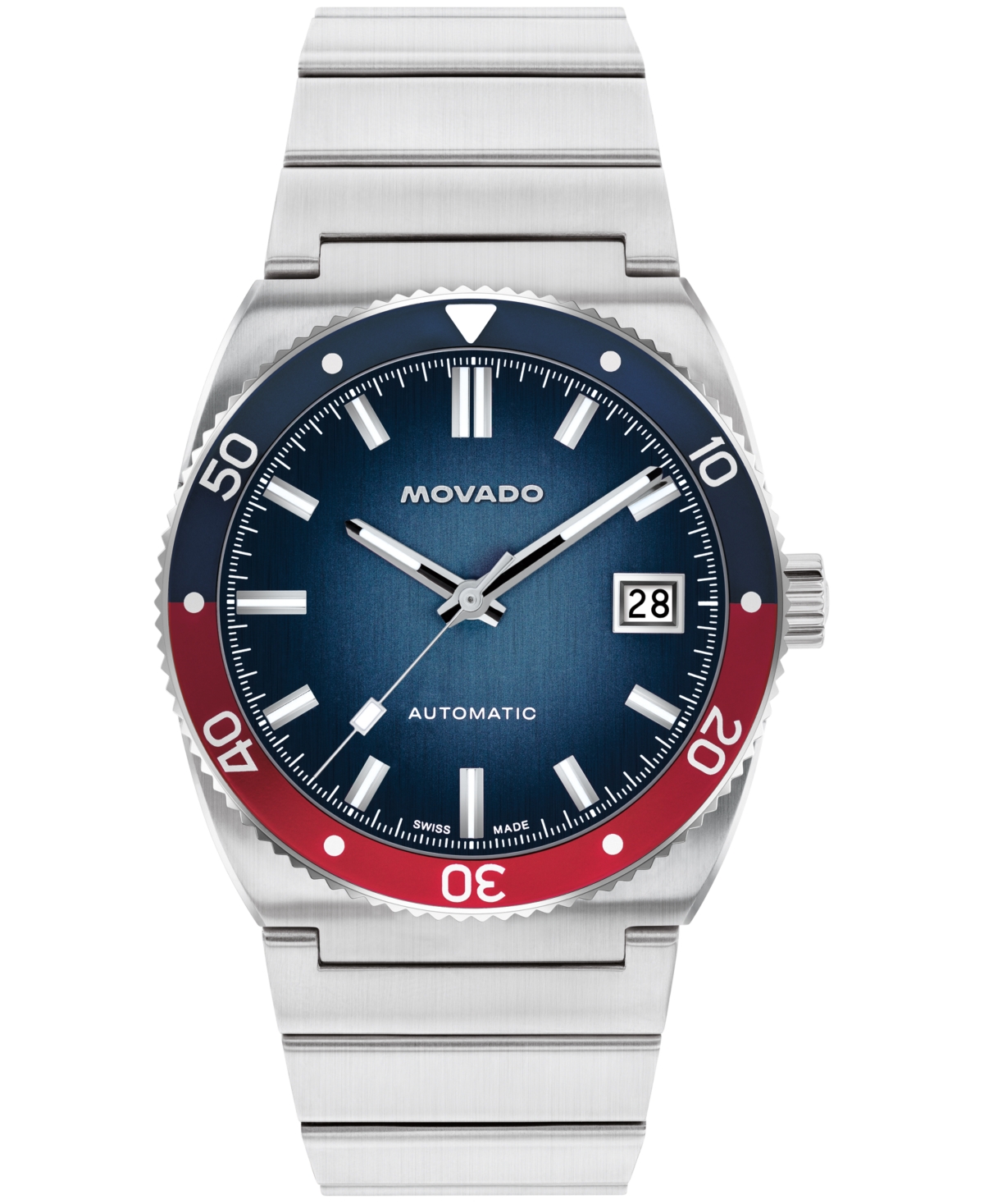 Movado Men's Ondoplan Swiss Automatic Stainless Steel Watch