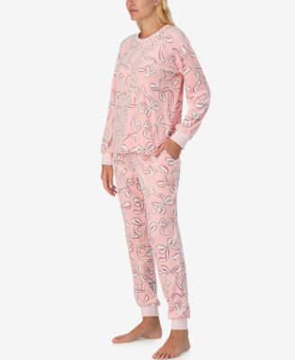 Women's 2-Piece Sleepwear Long-Sleeve Top and Jogger Pajama Set