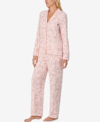 Women's 2-Piece Sleepwear Long-Sleeve Top and Pajama Pants Set