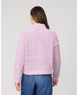 Women's Heathered Yarn Relaxed Lounge Turtleneck Sweater