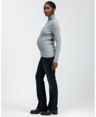 Maternity Slim Bootcut Jeans with Elastic Waistband