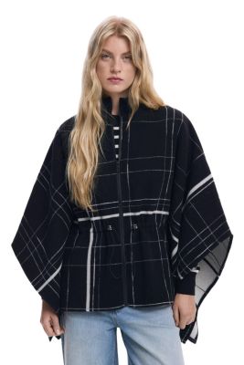 Women's Checkered poncho