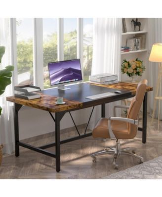 63 x 31.5 inches Computer Desk, Sturdy Large Office Desk, Premium 2 Person Long Desks