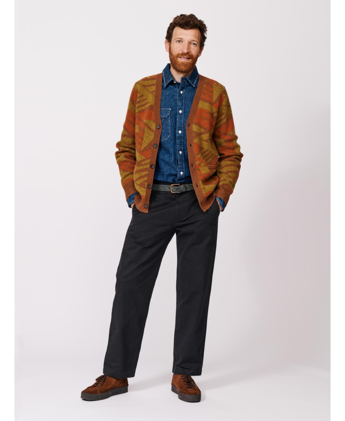 Aubin Men's Blake Wool Cardigan