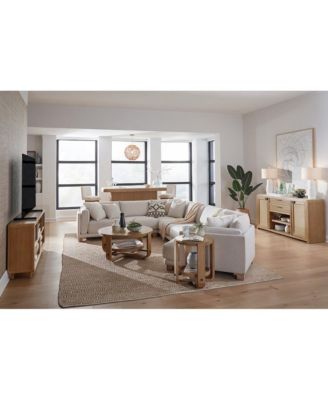 Parker House Escape Cocktail Table Round with Shelf