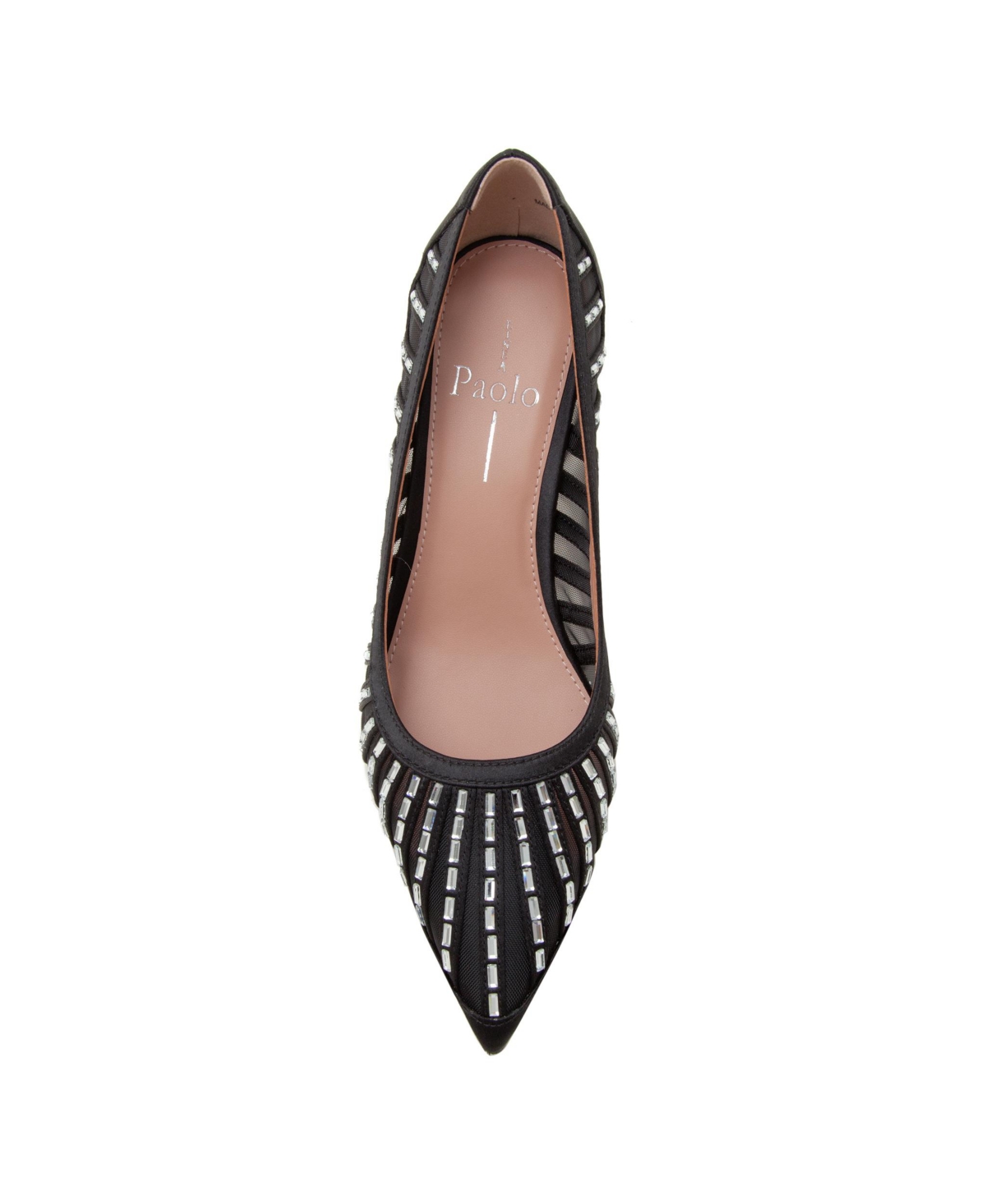 Linea Paolo Paola | Mesh Beaded Satin Stiletto Pump