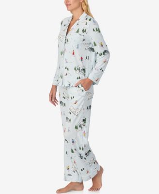 Women's 2-Piece Sleepwear Long-Sleeve Top and Pajama Pants Set
