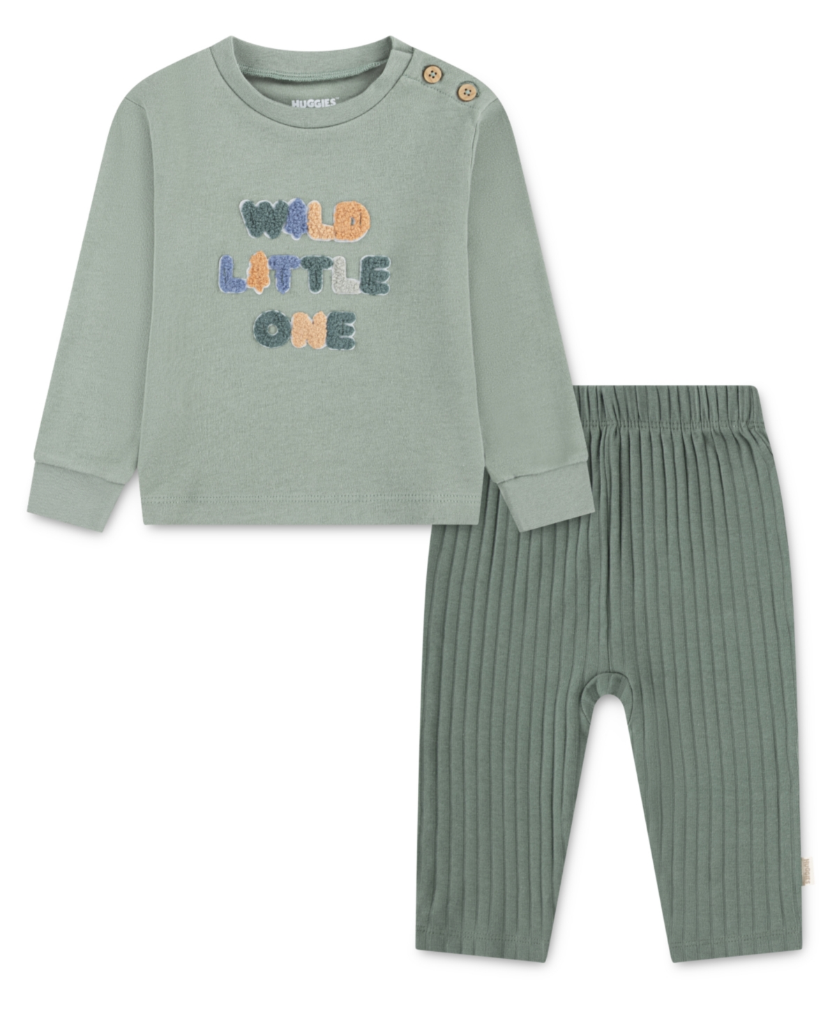 Huggies Baby Boys 2-Piece Long-Sleeve T-Shirt and Pants Set