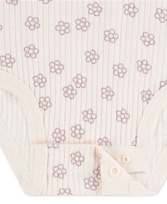 Baby Girls' Floral Jacket, Bodysuit and Pants, 3-Piece Set