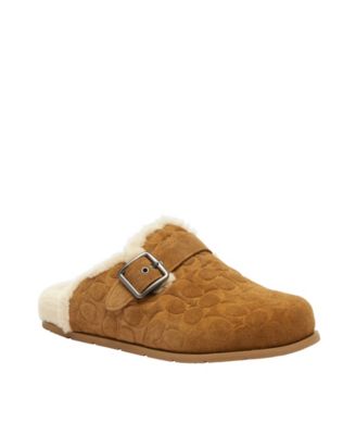 COACH - Men's Buckle Clog In Signature Slippers