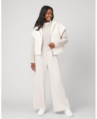 Women's Quilted Dolman Short Sleeve Zip Up Jacket