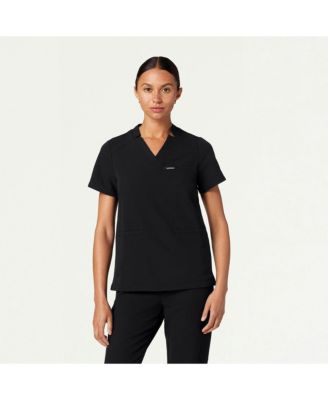 Women's Helia 3-Pocket Classic Notched V-Neck Scrub Top