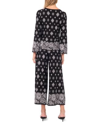 Petite Bell Sleeve Crewneck Top