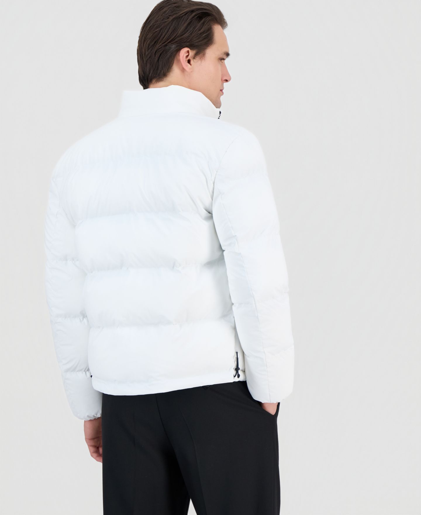 Мужская куртка Hugo Boss HUGO by Coated Puffer, цвет: Белый — фото 3