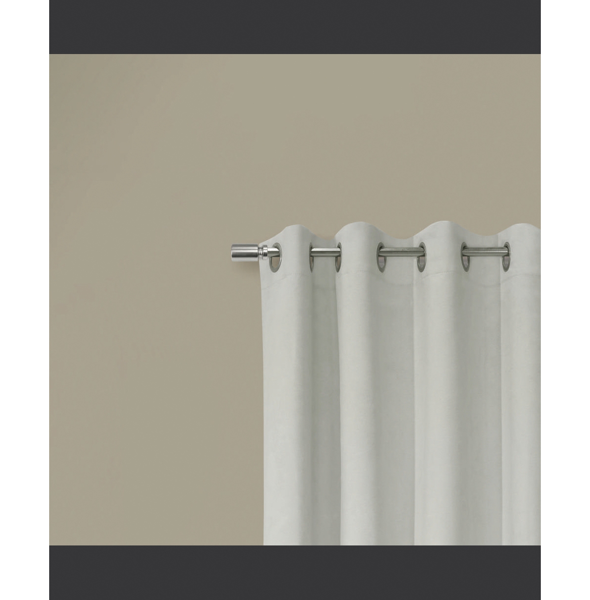 Thermaplus Navar Blackout Window Treatment Grommet Curtain Panel for Bedroom Livingroom 54" x White