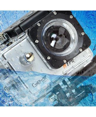 Gear Pro Sports Action 4K Camera Ultra HD Wi-Fi Silver - Action Camera for Adventure and Travel