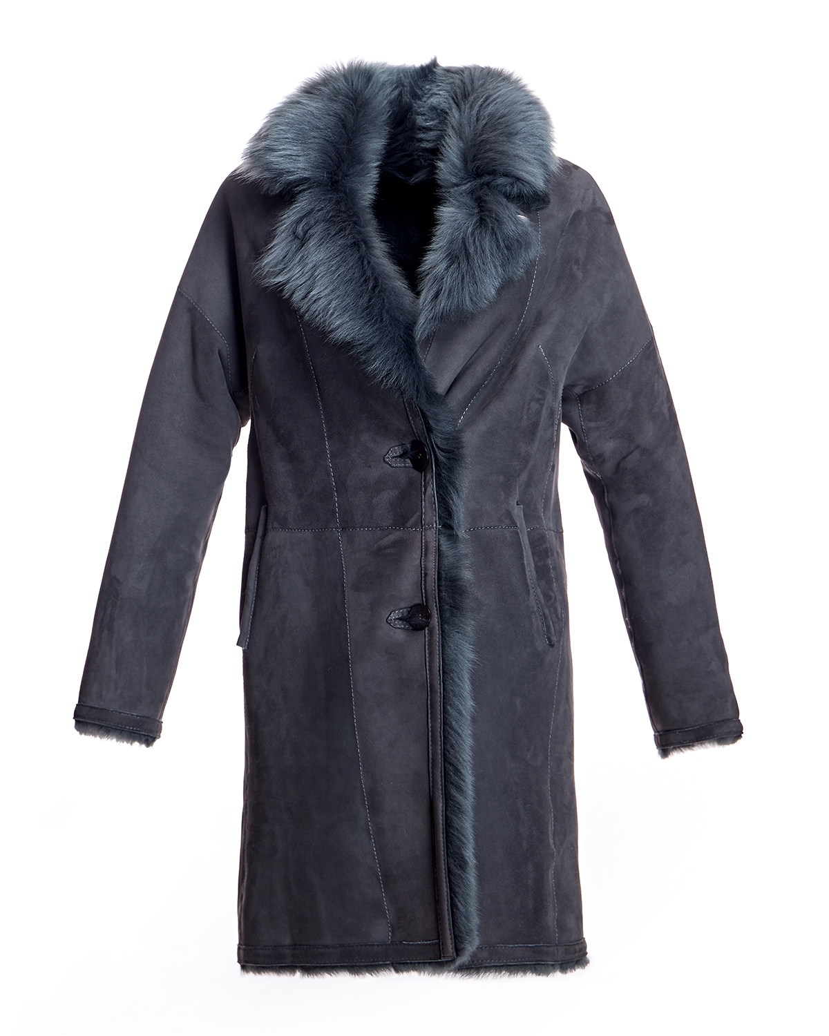 Julia & Stella by Maximilian Women's Reversible Shearling Coat