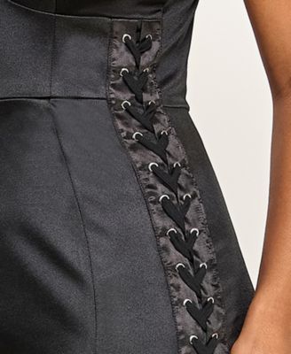 Juniors' Side Lace-Up Dress
