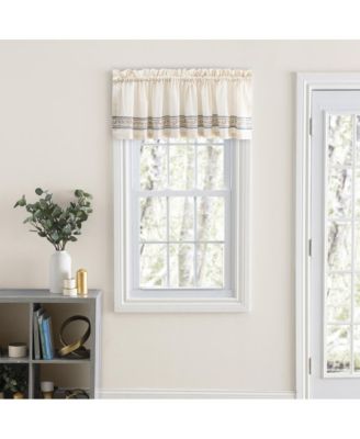 Richmark 1.5" Rod Pocket Tailored Valance for Windows 70" x 15" Natural