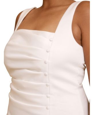 Women's Bonnie Square Neck Satin Mini Dress