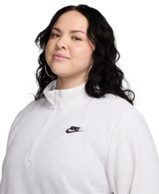 Plus Size Active Sportswear Club 1/2-Zip Fleece Sweatshirt