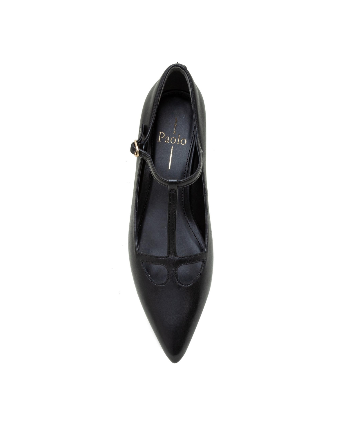 Celia | Pointed toe T-Strap Kitten Heel Pump