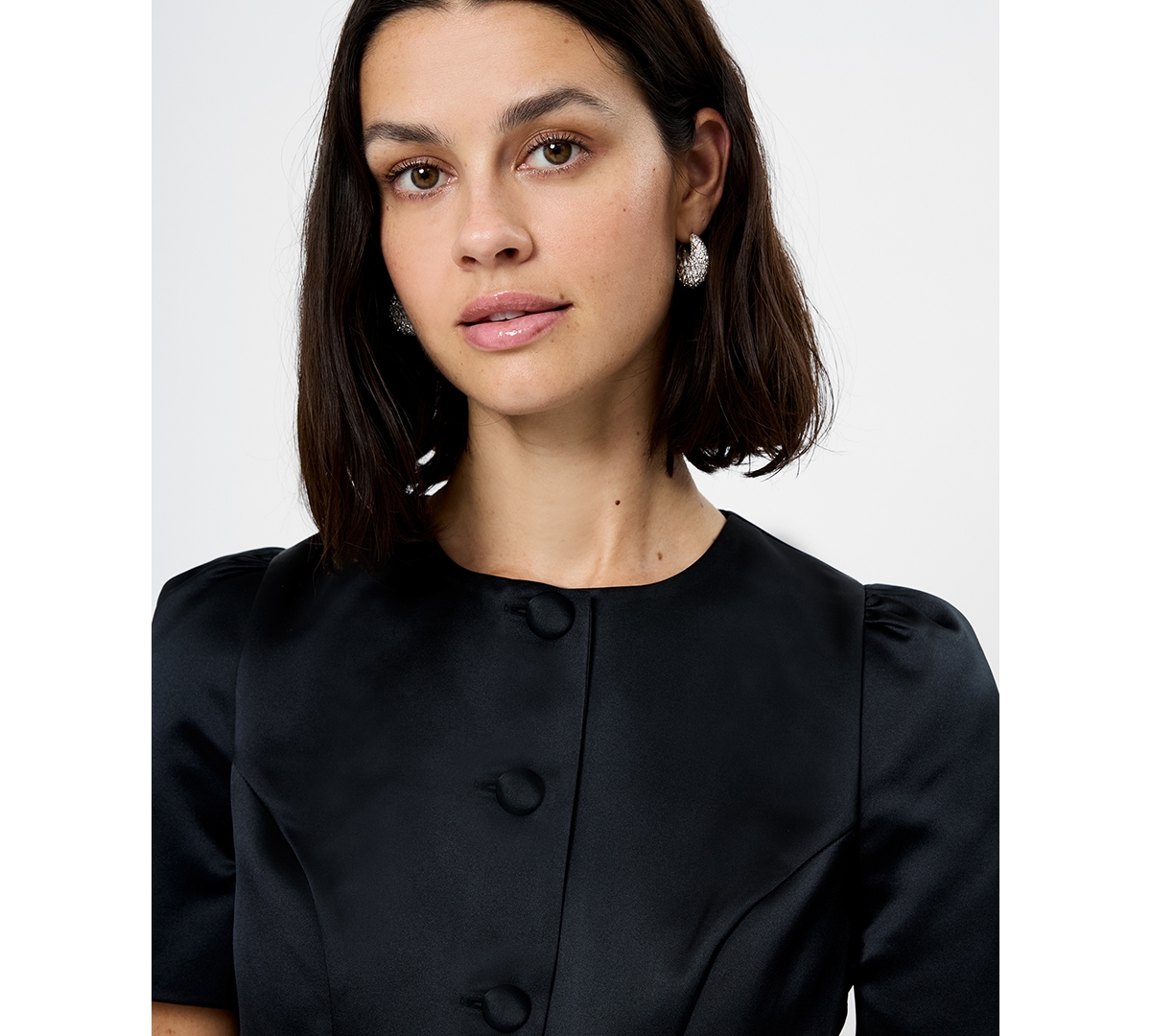French Connection Women's Jaxon Puff Sleeves Top