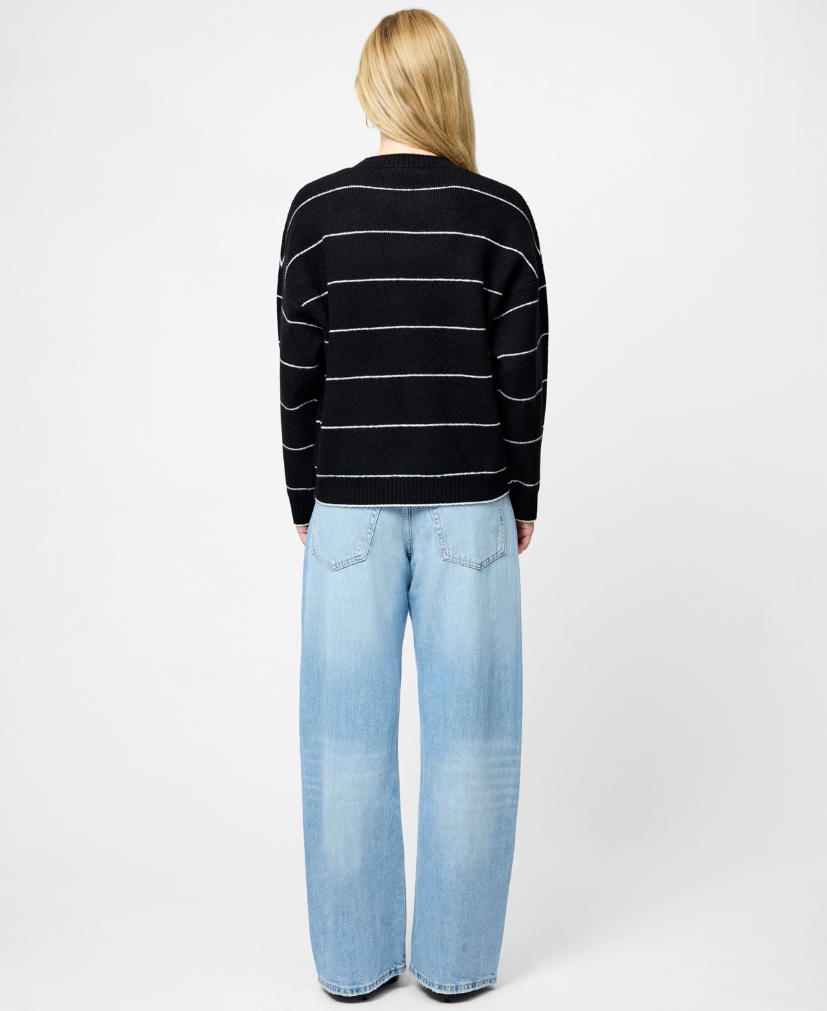 French Connection Women's Striped Long-Sleeve Sweater