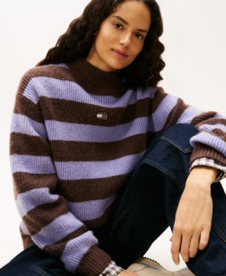 Women's Mock Neck Badge Sweater