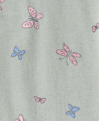 Baby Girls' Butterfly Vest, Bodysuit and Pants, 3-Piece Set