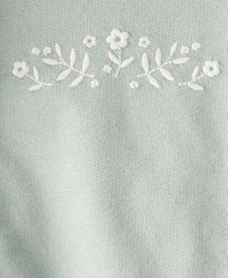 Baby Girls' Floral Sweatshirt, Bodysuit and Pants, 3-Piece Set