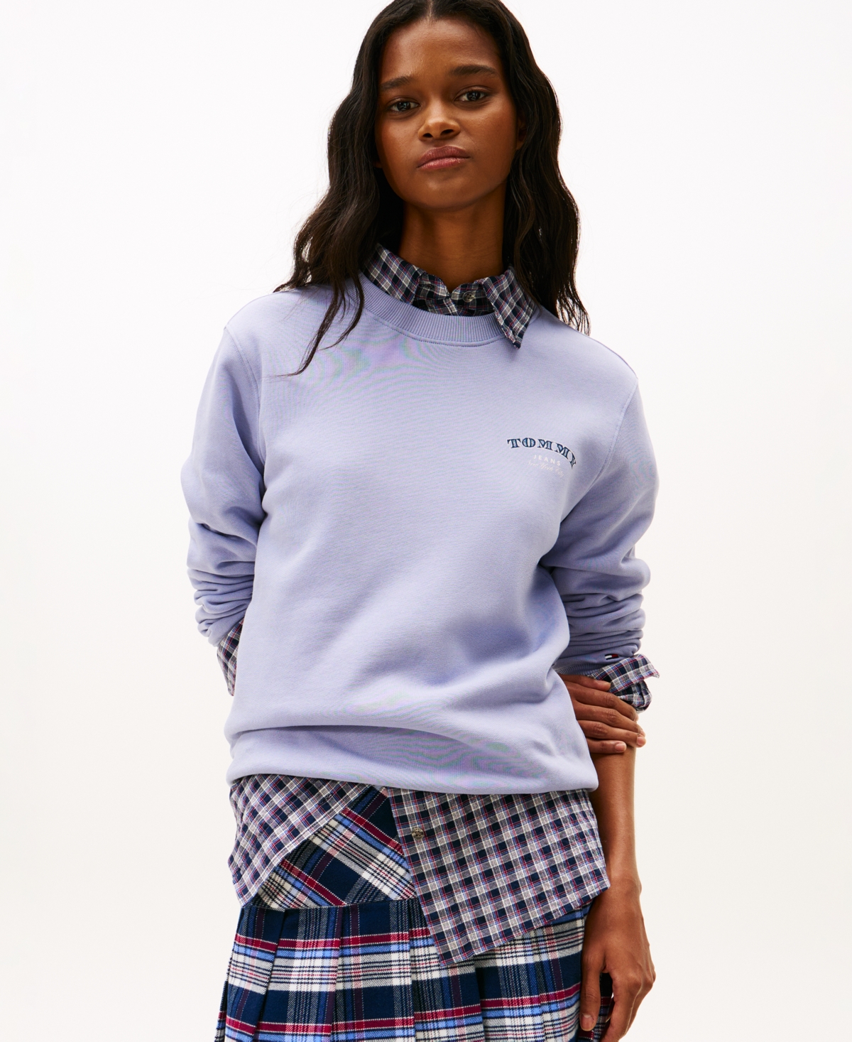 Tommy Jeans Women's Dollar Stack Logo Crewneck Sweatshirt