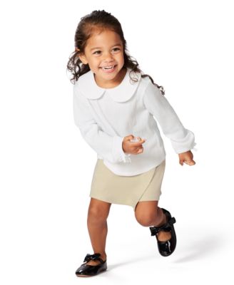 Girls' Toddler 2T-4T Long-Sleeve Top and Skirt, 2-Piece Set