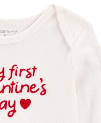 Baby Girls' or Baby Boys' My First Valentine's Day Bodysuit and Pants, 2-Piece Set