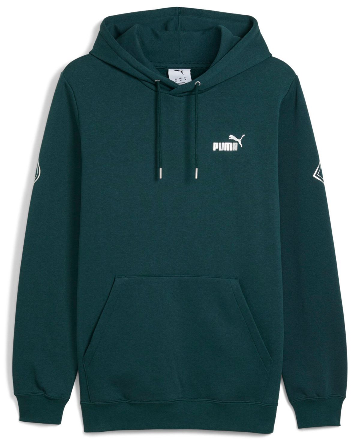 Мужская максимально расслабленная толстовка с капюшоном в стиле металлик