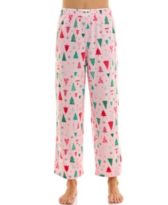 Women's Printed Cozy Luxe Knit Open Leg Pants